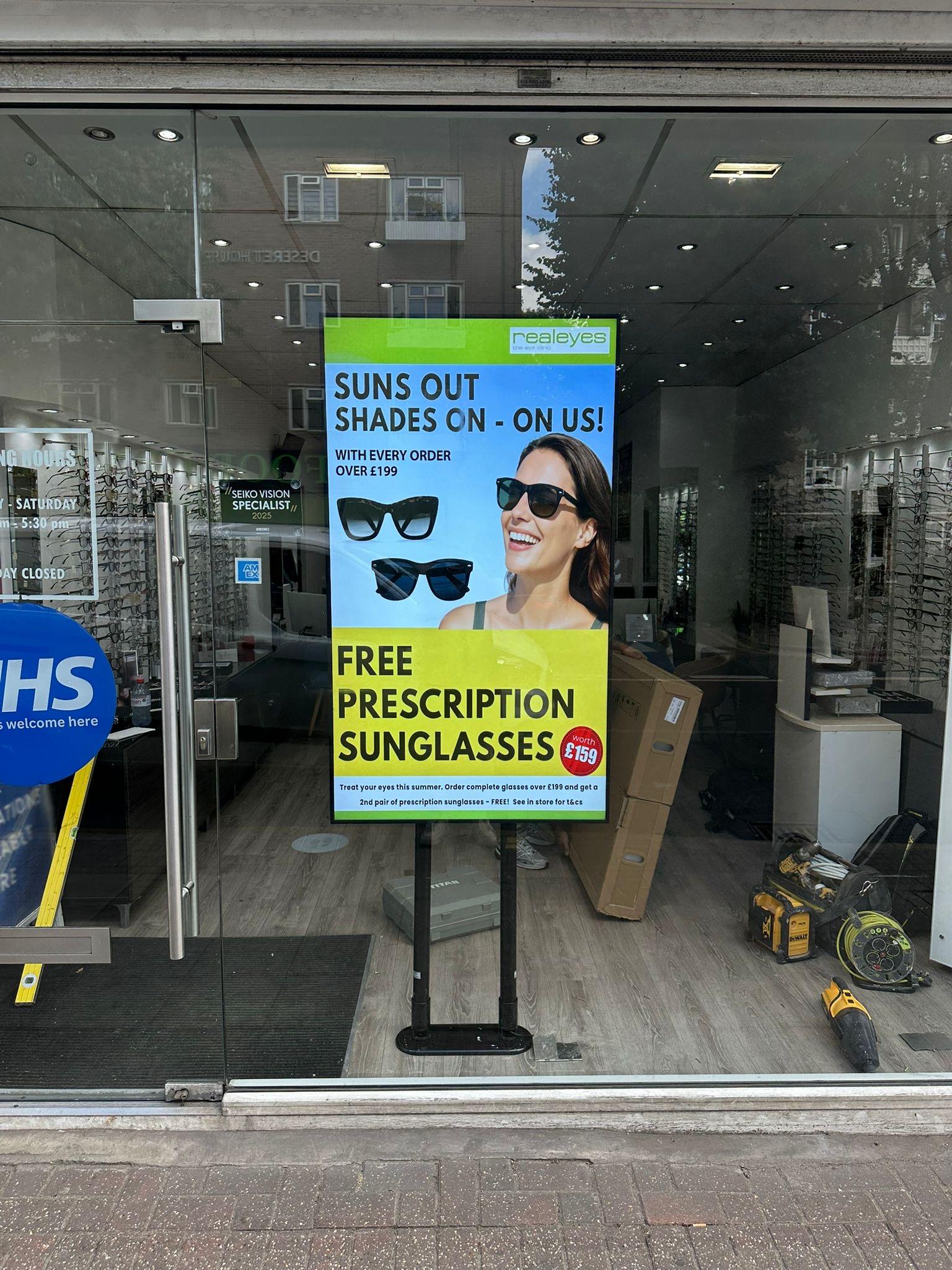 Optician Digital Signage | Add Vision - Digital Signage Experts