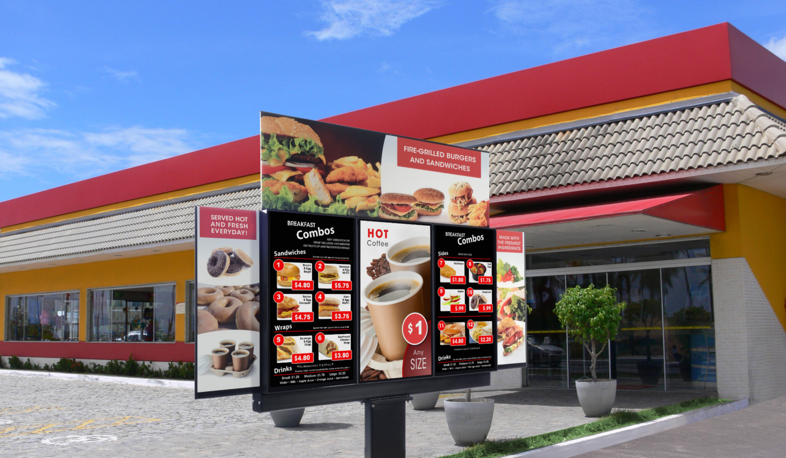 ASJ Restaurant Digital signage | Add Vision - Digital Signage Experts